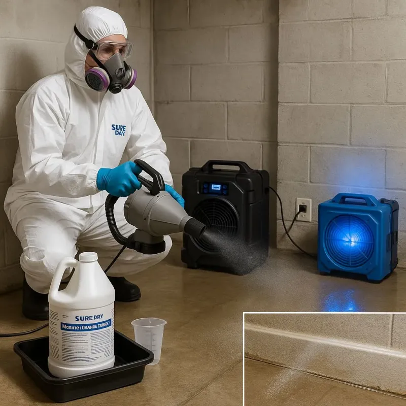 Sanitization and Odor Removal process in Blossom, TX